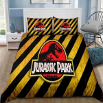 Dinosaurused Jurassic Park 3D Prinditud Voodipesukomplekt &Uuml;he-, Twin-, T&auml;is-, Queen-, King-suuruses Voodikomplekt T&auml;iskasvanu Laste Magamistoa Voodipesu Kingitus 155X220cm-3pcs
