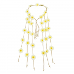 Lilledega peapael t&uuml;drukule Daisy Tassel Peakate Bohemian Hair Band Lilleline Bandana peojuukseaksessuaarid naistele mitmev&auml;rviline