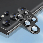 Luksuslik metallist t&auml;iskaanega kaamera objektiivi kaitse Samsung Galaxy S25 S24 S23 Ultra S23+ S23 Plus kaitsev objektiivikork karastatud klaasist For Samsung S25 Ultra