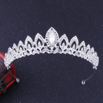 Pruudi Kroon Mood Pulma Aksessuaarid Sulam Rhinestone Kroon Peapael Pruudi Pulma Peakatted Juukseaksessuaarid h&otilde;be