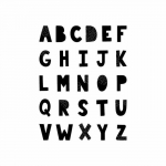 Set de tampons transparent - Jolies comptines alphabet