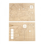 Mini sc&egrave;ne de No&euml;l &agrave; monter 24 pi&egrave;ces