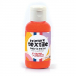 Peinture pour textile 50 ml - orange fluo