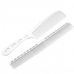 2pcs Set Hair Comb Space Aluminum Stainless Steel Anti static Sparse Haircut Comb Beauty Tool