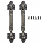 2 tk Vintage Uksek&auml;epidemed Riidekapi Sahtli Kapi T&otilde;mbek&auml;epidemed Euroopa Stiilis Pronksv&auml;rvi