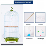 P&otilde;hjamaade Rauakunst &Uuml;mmargune Linnupuur - Luksuslik Papagoi ja Pojengi Disain Loovaks Aretuseks G70 Round Cage Standard