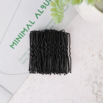 50 tk/komplekt U-kujulised laineliste juustega Bobby Pin Barrette Salongi Klambriga juuksen&otilde;elad must