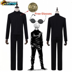 Geto Suguru Cosplay Anime Jujutsu Kaisen Cosplay T&auml;iskasvanute meeste s&auml;rk P&uuml;ksid Parukas Keskkooli Halloweeni vormiriietus t&auml;iskomplekt XXL