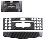 Auto keskkonsooli kliimaseade CD-paneeli katte trimm Mercedes Benz C-klassi W204 C200 C260 C300 C180 2007-10 s&uuml;sinikkiust jaoks