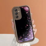 Pehme silikoonist ruudukujulise redeliga printimismustriga telefoni korpus T&auml;iskaanega kaamera p&otilde;rutuskindel kaitse kummist &uuml;mbris Samsungile Samsung S25 Plus 5G pruun