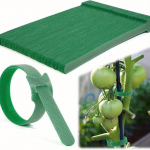 100pcs Non-Slip Nylon Plant Ties with Hook and Loop Fasteners , Ideal for Climbing Plants, Support, and Gardening Applications, Garden Maintenance roheline