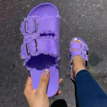Suvised rannakorgist sussid Vabaaja topeltpandlaga libisemiskindlad pl&auml;tud Naiste libisevad pl&auml;tud Teksist sussid Zapatos De Mujer 36 roosa