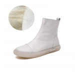 Naiste l&uuml;hikesed saapad s&uuml;gis-talv uued tooted loomanahast pehme tallaga naiste saapad vabaaja k&otilde;rged kingad k&uuml;ljelukuga poolsaapad naistele 38