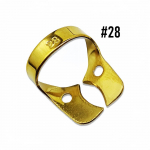 1 piece Stainless Steel Titanium Coated Dental Most Popular Dam Clamps Rubber Barrier Clip Dental Restoration Rubber 1 piece Code 28