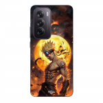 Coque de t&eacute;l&eacute;phone - Maniacase - Oppo Reno 12 5G - Silicone - Souple - Naruto lune 3D