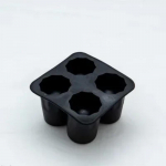 4 tassikujuline silikoonist j&auml;&auml;kuubivorm SGlass j&auml;&auml;vorm j&auml;&auml;kuubisalv suvine baaripidu &otilde;llej&auml;&auml; kokteil k&uuml;lmade jookide tarvikud