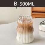 500ml L&auml;bipaistev Klaasist Tass K&uuml;lma Kohvi Tass K&otilde;rrega Magustoidu Mahla Piima Joogin&otilde;ud Kruus Peo Kokteiliklaasid Teetass 500ml