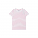 Polo Ralph Lauren triibuline &uuml;mmarguse kaelusega pullover l&uuml;hikeste varrukatega T-s&auml;rk Naiste topid Roosa 211698030-037 XS