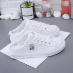 L&otilde;uendist kingad Uued naiste kevadised v&auml;ikesed valged kingad Lamedap&otilde;hjalised lauajalatsid 38