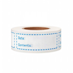 125 tk/rull-toidu s&uuml;gavk&uuml;lmiku etiketid kleebised 1x3 tolli isekleepuvad hoiustamisk&uuml;lmik Toidukuup&auml;eva sildid Lihtne puhastada, ei j&auml;&auml; j&auml;&auml;ke 125Pcs a roll sinine