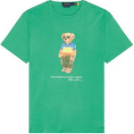 Polo Ralph Lauren Tr&uuml;kitud L&uuml;hikeste Varrukatega &Uuml;mmarguse Kaelusega T-s&auml;rk Meeste topid Roheline 710973142-001 M