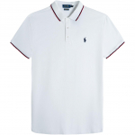 Polo Ralph Lauren Ss24 Hobuse logo tikitud polos&auml;rk Meeste polos&auml;rgid Valge 710715325-006 XL