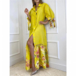 Naiste lapiline pitsiline Seven Tenths varrukatega s&auml;rgi stiilis pikk kleit 3XL