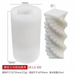 3D spiraalne ruudukujuline sammas silikoonk&uuml;&uuml;nla vorm DIY loomingulise geomeetrilise arhitektuuri seeria aroomiteraapia k&uuml;&uuml;nla kipsist seebivorm only mould