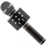 Traadita mikrofon - WS-858 - Metall - Bluetooth - Kaasaskantav ja vastupidav must