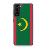 Coque T&eacute;l&eacute;phone &ndash; Samsung &ndash; Galaxy S21 Ultra &ndash; Drapeau de la Mauritanie &ndash; Souple &ndash; mitmev&auml;rviline