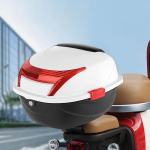 Mootorratta pakiraam Elektrijalgratta universaalne Lihtne paigaldus Veekindel Mootorratta tagakast must