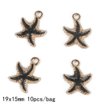 9-12 tk. Mitmest stiilis merit&auml;he koorega merikarbi kroon emailiga v&otilde;luripats ehete valmistamiseks isetegemise k&auml;ev&otilde;ru kaelakee 19x15mm 10pcs
