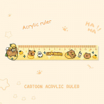 Loominguline 15 cm kapibara joonlaud Kooli kontoritarbed Lainelised jooned Joonistust&ouml;&ouml;riistad Akr&uuml;&uuml;l armas multikas sirge joonlaud Kirjatarbed