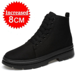 Meeste Saapad T&otilde;stetud Kingad Peidetud Kontsad L&otilde;uend K&otilde;rgust Lisavad Kingad Mehele Peidetud Kontsad Suurendav Sisetald 10CM 8CM 6CM Spordi 40 black