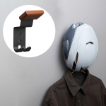 Helmet Holder Wall Sturdy Easy to Install with Hanger for Coats Football Baseball Gear 7.5x5x15.5cm