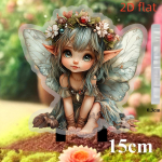 Armas v&auml;ike haldjas, 2D lame akr&uuml;&uuml;l, dekoratsioon, sobib aeda, murule, potitaimedele, &otilde;ue, j&otilde;uludeks, Halloweeniks 15cm