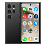 S26 PRO Mini 4G nutitelefon 4,0 tolli 2 GB RAM 16 GB ROM topeltkaamera 2 MP + 5 MP LTE kahe SIM-kaardiga Bluetooth Type-C taskulamp n&auml;otuvastus Android mobiiltelefon must