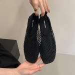 Mood Uus Mood Bling Naiste Baleriinad Slip-on Kingad Vabaaja Naiste Pehme Jalats Madalad Daamide Korterid Kingadega 35 must
