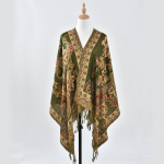 Etniline stiil Ka&scaron;up&auml;hkli&otilde;ie pol&uuml;ester pikk sall Retro narmastega tikitud cheongsam sall Reisisall Peapael 176*70cm