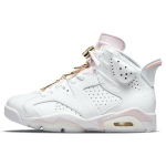 Air Jordan 6 Retro Gold Hoops Naiste Tossud White Sail Metallic-Gold DH9696-100 36