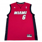Adidas X NBA koost&ouml;&ouml; Miami Heat LeBron James #6 REP tr&uuml;kitud pusa V-kaelusega spordis&auml;rgi mugav korvpallis&auml;rgi unisex s&auml;rk 7818A-3B6-AEB1382 2XL