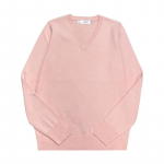 Saadaval: Jaapani koolistiilis JK &uuml;likond Unisex kootud V-kaelusega pullover XXL roosa