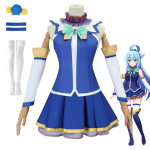 Anime Satou Kazuma Cosplay Kost&uuml;&uuml;m Aqua Megumin Imeline Koolivorm Halloweeni Rollim&auml;ngu R&otilde;ivad Megumin Cosplay Kost&uuml;&uuml;m M 45-50kg beež