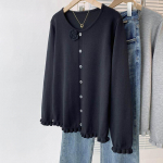 Kampsun naistele S&uuml;gis Talv Paks Soe Kootud Veniv Pikkade varrukatega &Uuml;lem&otilde;&otilde;dulised Topid XXXXL hall