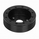 1in Aluminum Steering Wheel Hub Spacer for 5 6 Hole Wheels to 3 Hole Adapter(Black) must