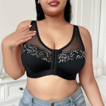 &Otilde;huke Seksikas Pesu V&otilde;rk Rinnakontrolliga Spordivest Tikandiga Muster Suur Rind V&auml;ike Rinnahoidja 5XL must