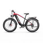 DUOTTS F26 Lite Maastikuratas 48V18Ah Aku 500W Mootor 25-50km/h Paksude Rehvidega E-Maastikuratas Shimano 7-k&auml;iguline Pedaaliabiga Linna Commuter punane/must