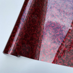 L&auml;ikiv must lilleline s&uuml;sinikkiust auto kleepkile sise- ja v&auml;liskujunduseks 50x150 cm