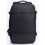 Sac de voyage &agrave; compression sous vide SWISS FLY - Pompe &agrave; batterie lithium externe - Multipoches - Imperm&eacute;able - 40 L - Antivol must