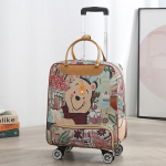 Universaalne ratastega kott-k&auml;ru: Suure Mahutavusega, Kerge, Korea Stiilis K&auml;ekott Meestele ja Naistele Large 4-Wheel